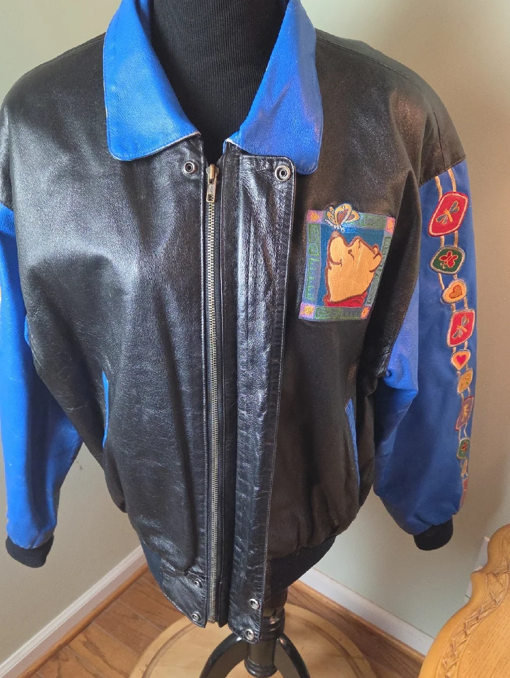Disney Winnie The Pooh Vintage Leather Jacket - Picture 9 of 13